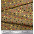 thumbnail image 2 of Soimoi Rayon Fabric Dot,Cross Sign & Square Geometric Print Sewing Fabric Yard 56 Inch Wide, 2 of 3