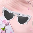 thumbnail image 7 of Fukushima Bachelorette Party Bride-to-Be Sunglasses - Vintage Heart Shaped Sun Glasses for Party, Festival Favors, and Bridal Shower Supplies, 7 of 7