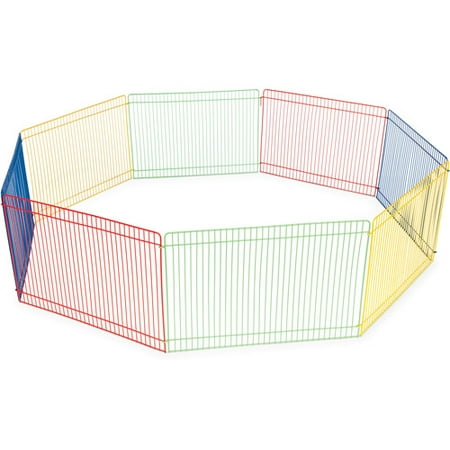Prevue Pet Products Multi-Color 8-Panel Small Animal Pet Playpen