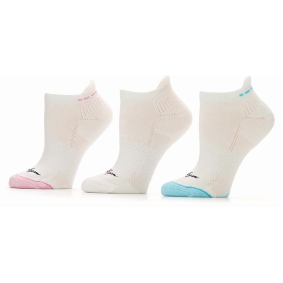 Ben Hogan Contour Stripe Low Cut Tab 3 Pack Assorted Socks Women 4 - 10.5