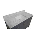 thumbnail image 5 of California 48" Bathroom Vanity with Marine Gray Cabinet and Carrara Marble Top, 5 of 6