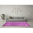 thumbnail image 3 of Ahgly Company Indoor Round Abstract Purple Modern Area Rugs, 8' Round, 3 of 4