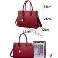 thumbnail image 4 of Bolso de mano de cuero genuino para mujer, bandolera con asa superior, informal, de lujo, novedad de 2024, 4 of 6