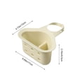 thumbnail image 4 of Yrmaups 1Pcs Kitchen Sink Drain Basket, Hanging Faucet Storage Basket, Triangular Sink Caddy for Sponge, Draining Rack for Kitchen, Soap Holder Organizer, Dish Drying Rack, Countertop Utensil Storage, 4 of 9