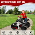 thumbnail image 3 of QinaQin 12V Kids 3 Wheel Ride On Motorcycle, Electric ATV Toy with Dual Motors and USB Port, 3 of 9