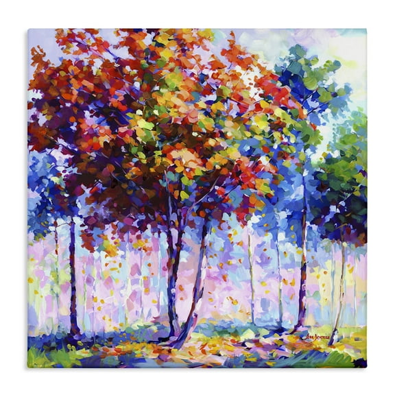 Stupell Industries Shades Of Solitude Landscape & Nature Painting Wrapped Canvas Art Print Wall Art, 17 x 17