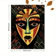 thumbnail image 3 of African Mask Geometric Wall Art Canvas Print， Suitable for Living Room， Bedroom， Office， Dining Room， and Hallway Decoration., 3 of 8
