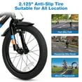 thumbnail image 4 of HykolityKids Bike, 16 20 Inch Children Bicycle for Boys & Girls Ages 4-6 Years Old, Rider Height 38-48" Child Sport Bike BMX Handbar includes Training Wheel Black White, 4 of 7