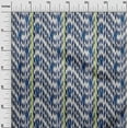 thumbnail image 2 of oneOone Coton Popeline Tissu Rayé & Chevron Ikat Tissu d'Artisanat Imprimé BTY 56 Pouces de Large, 2 of 4