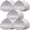 White, variant on Women's A/B Cup Removable Air Cotton Foam Sponge Bra Inserts, 3 Colors, 5 Pairs
