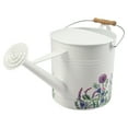 thumbnail image 2 of Watering Can Metal with Wooden Handle Floral Design for Indoor Outdoor Home Garden Use - 10" Multi, 2 of 8