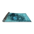 thumbnail image 2 of Ahgly Company Indoor Square Oriental Light Blue Industrial Area Rugs, 5' Square, 2 of 4