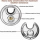 thumbnail image 4 of Set Of 4 Stainless Steel Security Circular Padlocks, Rust Resistant Disc Padlocks, 4 of 4