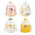 thumbnail image 1 of Water Bottle with Straw Lid / Lanyard Leakproof Portable 1300ML, 1 of 8