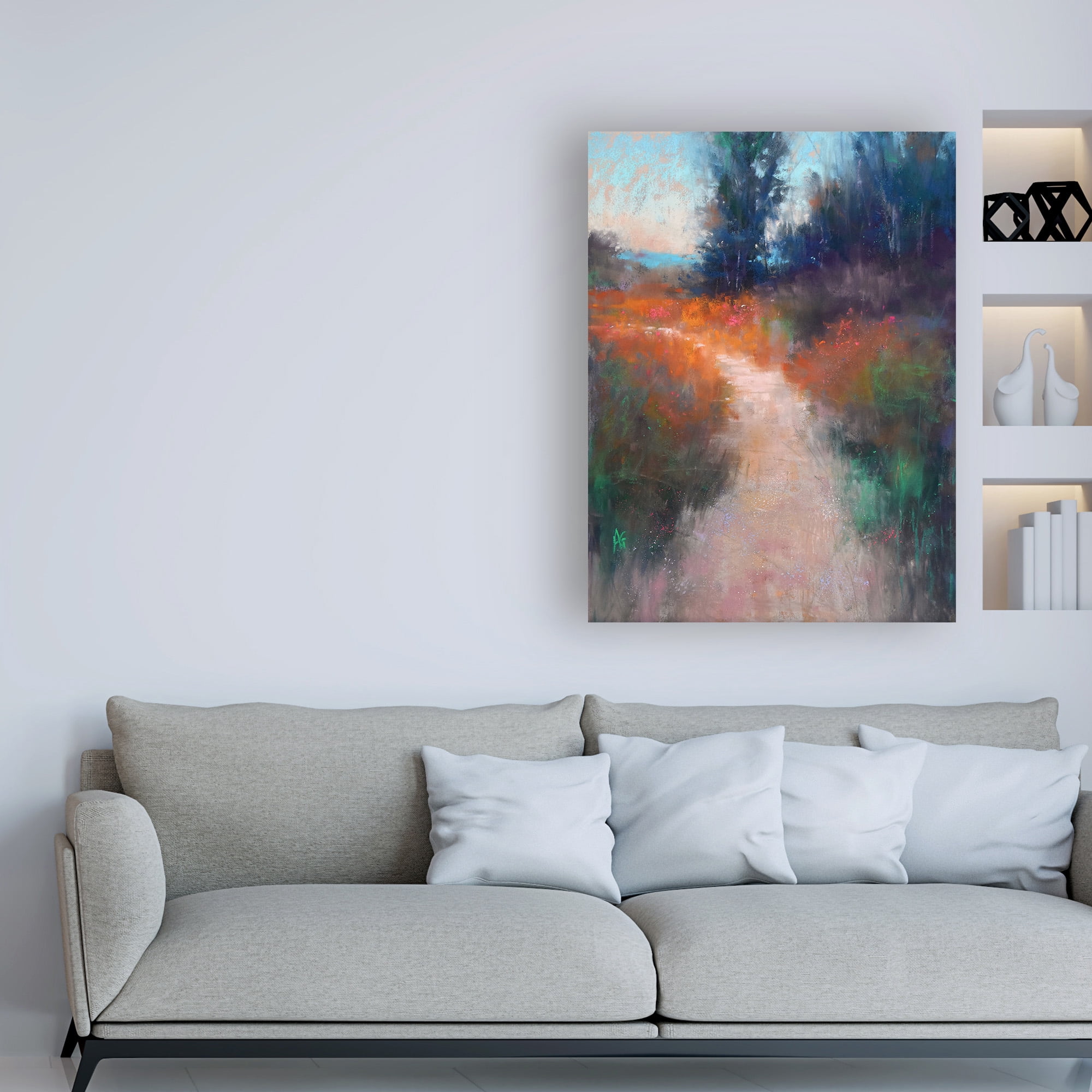 Trademark Fine Art 'Behind the Trees' Canvas Art by Alejandra Go