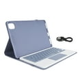 thumbnail image 2 of Keyboard Case for Pad 5/Pad 5 Pro 11 Inch Tablet, PU Leather Folio  with Magnetic Removable Wire less BT Keyboard, Built in Pencil Holder, Full, 2 of 7