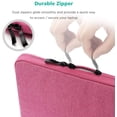 thumbnail image 4 of KOMI 15" 16" Laptop Sleeve Case Notebook Protective Cover for 15" MacBook Air M3 M2 / 16" MacBook Pro M3 M2 / 15" Surface Laptop 5 4 3/16" ThinkPad Z16 / Yoga 7i / 15.6 Dell XPS 15 /HP EliteBook, Red, 4 of 7