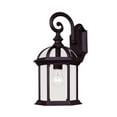 thumbnail image 6 of Kensington 1-Light Outdoor Wall Lantern in Textured Black, 6 of 9