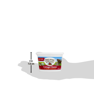 Organic Valley 4 Milk Fat Small Curd Cottage Cheese 16 Oz