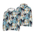 thumbnail image 6 of Bingfone Butterflys Men's Drawstring Hoodie Long Sleeve Pocket Sweatshirts-4X-Large, 6 of 6