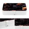 thumbnail image 4 of Bats Travel Jewelry Organizer Storage Box Bracelet Holder, PU Leather with Removable Compartment, Portable, 4 of 6