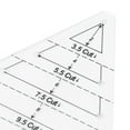 thumbnail image 5 of JZROCKER Equilateral for Triangle Sewing Ruler Drawing Drafting MeasureTemplate DIY Cloth, 5 of 7