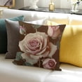 thumbnail image 4 of SHANXI Elegant Flower Pink Pillowcase for Decorative Sofa – Soft and Stylish Accent for Home 22x22in, 4 of 6