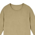 thumbnail image 6 of JPVDPA Linen Tops for Men 3/4 Sleeve Crew Neck Tees Raw Edges Casual Hippie T-Shirt Summer Beach Vacation Tee Shirts Khaki XL, 6 of 6