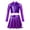 Purple-A, variant on iEFiEL Girls 2Pcs Metallic Latin Jazz Cheer Performance Dance Costume Long Sleeve Crop Top with Pleated Skirt Gold 6