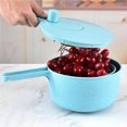 thumbnail image 2 of Salad Spinner Manual Vegetables Leaf Lettuce Dryer Drainer Fruits Washing Draining Basket Kitchen Gadgets Pink, 2 of 9