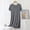 #2Dark Gray, variant on MYAOYI Nightgowns for Women Summer Short Sleeve Crew Neck Thin Home Dress Comfy Nightgown