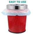 thumbnail image 3 of Retro Style Red Plastic, Leather Wastebasket with Stainless Steel Ring - 5L Capacity, 3 of 7