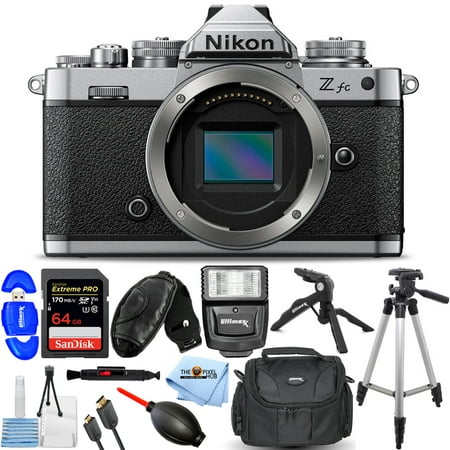 Nikon Zfc Mirrorless 20.9MP DX-Format Camera 1671 - 12PC Accessory Bundle