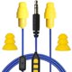 thumbnail image 1 of Auriculares intraurales Plugfones Guardian Plus, híbridos, con reducción de ruido, micrófono y controles que aíslan el ruido (amarillo y azul), 1 of 5