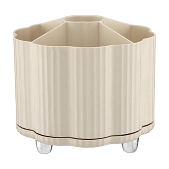360° Rotating Makeup Brush Holder Vanity Organizer for Bathroom Desk Countertop Storage