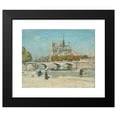 thumbnail image 2 of Jean François Raffaëlli 14x12 Black Modern Framed Museum Art Print Titled - Notre Dame Seen from the Quai De La Tournelle (C. 1897-1902), 2 of 5