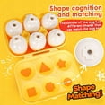 thumbnail image 5 of Egg Toddler Toys,Montessori Geometric Egg Shape Sorter Toys Preschool Learning Educational Color Sorting & Eggs Puzzles Matching Games Fine Motor Toy for Boys Girls Ages 1-3(6PCS), 5 of 8