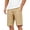 Khaki, variant on Guluxicc Men's Cotton Golf Shorts with Multi Pockets Button Front Business Casual Short Pants Summer Casual Outfits