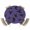 Purple, variant on Round Fitted Tablecloths with Elastic Edge Abstract Halloween Crow Oil-Proof Waterproof Wipeable Table Cover for Kitchen Dining Party Decor Retro Animal on Green Table Clothes,45" - 54"
