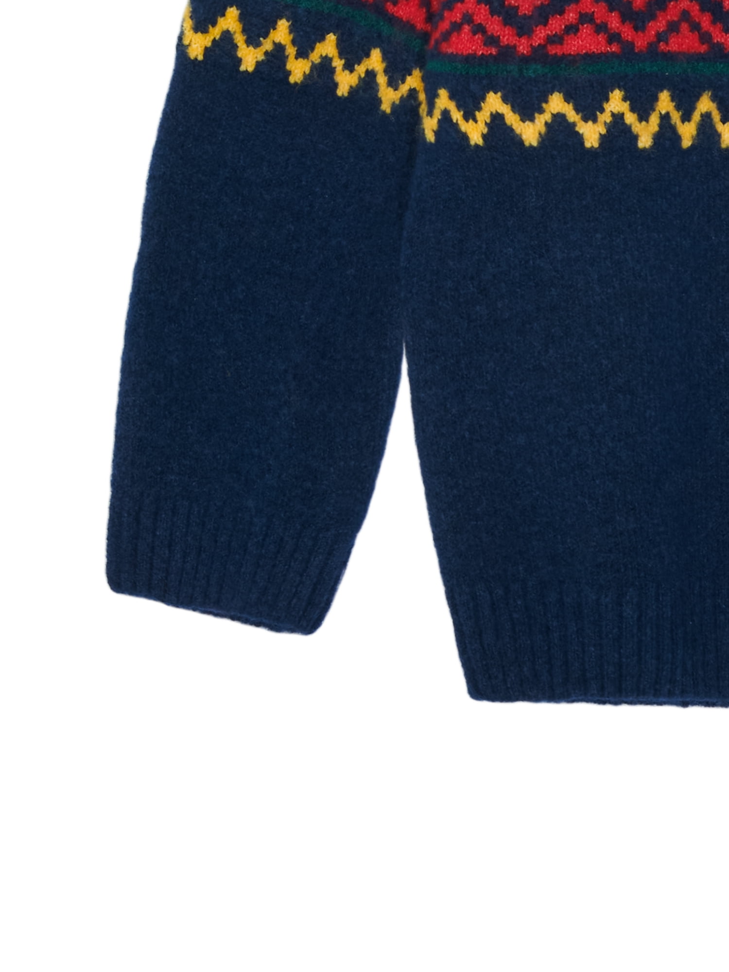 Wonder Nation Boys Fair Isle Sweater with Long Sleeves, Sizes 4-18