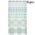thumbnail image 2 of Craft Tape Plaid Pattern 6 Rolls DIY Colorful 6.56ft Masking Tape Planner Tape, 2 of 6