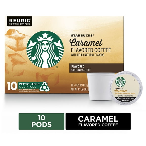 Starbucks Ground Caramel Coffee 10 - 0.35 oz K-Cup Pods