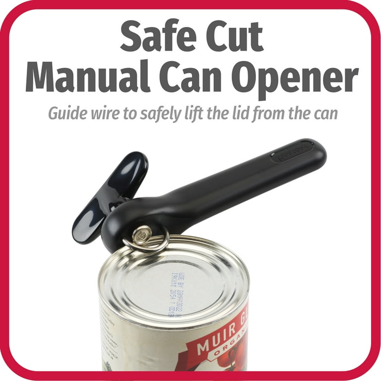 2 In 1 Safety Can Opener Manual Edge Opener, No-trouble-lid-lift Manual Can  Opener With Magnet Side Cut Hand Can Opener