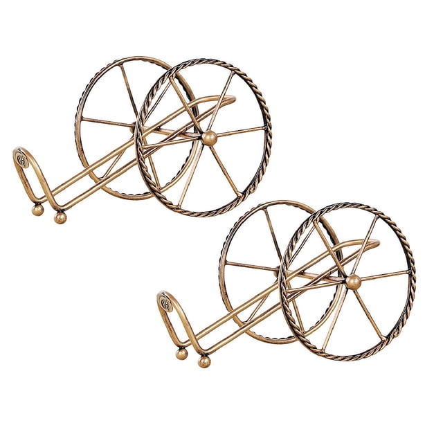 Oleegame 2PC Stand Ornament Decor Storage Bottle Gift Rack Party Wine Wedding Holder Kitchen,Dining Bar Brown