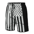 thumbnail image 4 of Pofeuu Submarine Vintage Flag Prin Men's Swim Trunks Quick Dry Bathing Suit Swimming Board Shorts Mesh Lining Beach Swimwear-Medium, 4 of 6