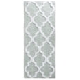 thumbnail image 3 of Somerset Home European Regal Trellis White Cotton Bath Rug, 24" x 60", Machine Washable, 3 of 4