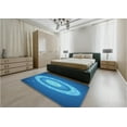 thumbnail image 5 of Ahgly Company Machine Washable Indoor Rectangle Transitional Blue Area Rugs, 7' x 9', 5 of 7