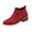 Red, variant on Taqqpue Boots for Women Ankle Booties Women's Fashion Casual Versatile Sweet Cool Block Heel Mid Heel Short Boots Ankle Boots for Women