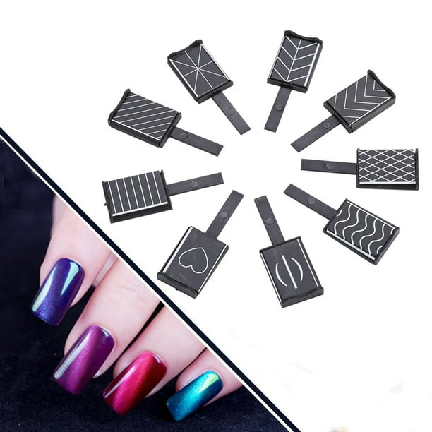 11 Unids/set 3D Ojo De Gato Magnético LED Polaco Remojo De Gel UV Imán Palo Manicura Herramientas De Arte De Uñas