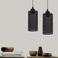 thumbnail image 4 of FSLiving Industrial Vintage Black Metal Bulb Guard Iron Mesh Fixture Replacement Hanging Ceiling Pendant Light Holder Decorative Lamp Shade,Light Socket Not Included - 1 Pack, 4 of 9